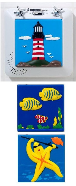 tile shower radio picture